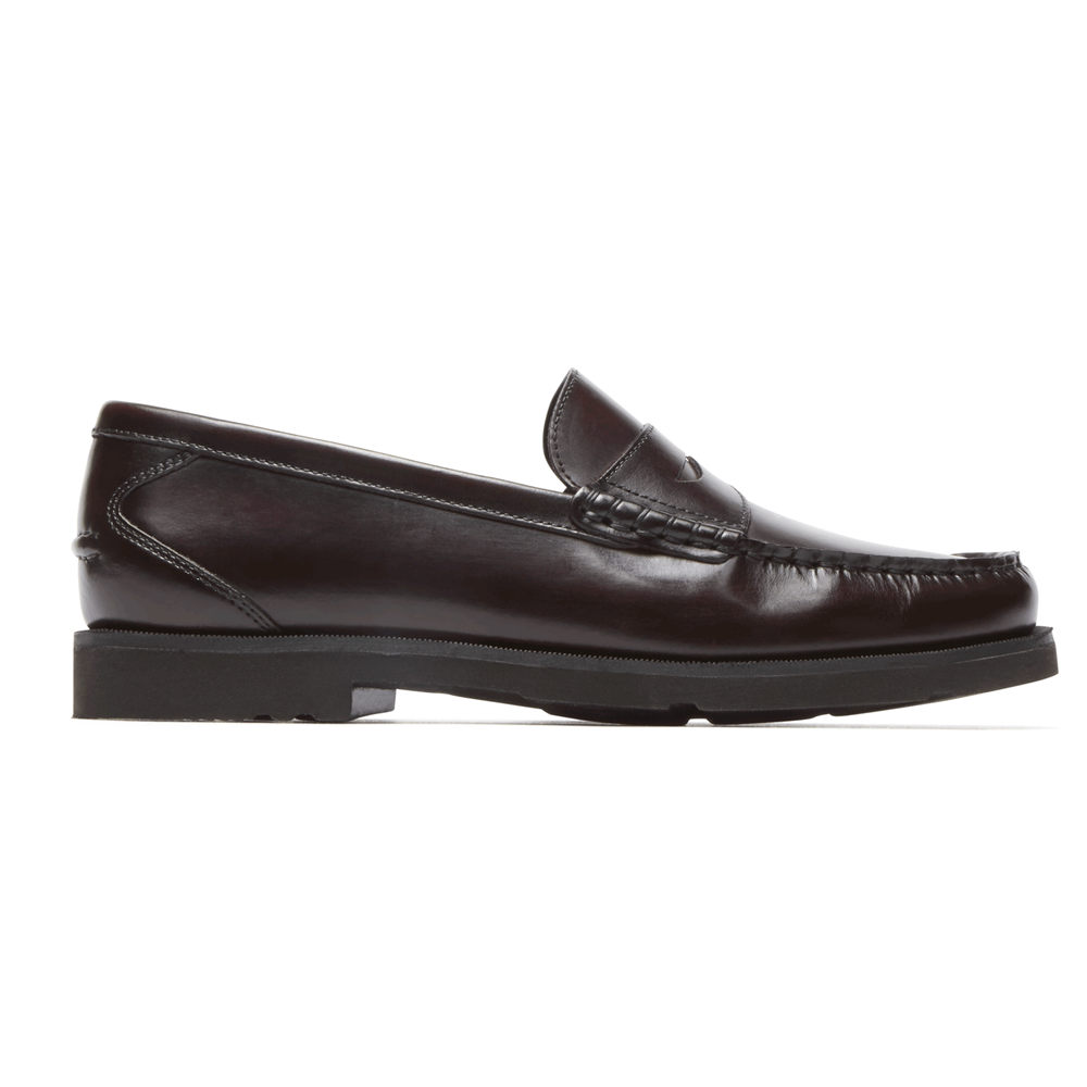 Rockport Loafers For Mens Burgundy - Modern Prep Penny - UG9178053